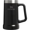 STANLEY Stay-Chill Beer Stein 24 oz | Heavy Duty Big Grip Handle | Beer Tumbler Drink Cup, Holds 2 Cans | Insulated Stainless Steel Party Mug | BPA-Free | Hammertone Black