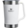 Stanley Stay-Chill Pitcher 64 oz | Cold Water, Beer, and Drink Pitcher with Lid | Large Capacity Durable Beverage Container with Handle | Insulated Stainless Steel | BPA-Free(Frost)