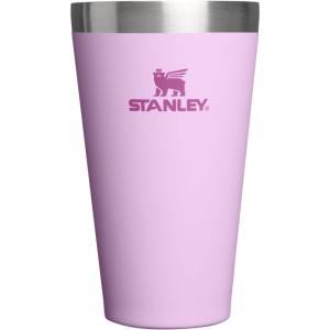 STANLEY Adventure Stacking Beer Pint Glass | Stackable Drinking Cup for Cold Beverages | Dishwasher Safe | Insulated Stainless Steel Tumbler | BPA-Free(Soft Orchid)