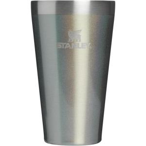STANLEY Adventure Stacking Beer Pint Glass | Stackable Drinking Cup for Cold Beverages | Dishwasher Safe | Insulated Stainless Steel Tumbler | BPA-Free(Steel Shimmer)