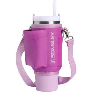 STANLEY All Day Quencher Carry All for 30 oz Tumbler with Handle | Crossbody Bag with Phone Holder Pocket, Card Sleeve & Detachable Strap | Water Bottle Carrier Bag | BPA-Free | Dark Blossom