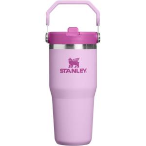 STANLEY IceFlow 2.0 Flip Straw Tumbler with Handle 14 oz | Twist On Lid and Flip Up Straw | Leakproof Water Bottle | Insulated Stainless Steel | BPA-Free | Ash(Soft Orchid)