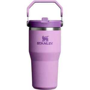 STANLEY IceFlow 2.0 Flip Straw Tumbler with Handle 14 oz | Twist On Lid and Flip Up Straw | Leakproof Water Bottle | Insulated Stainless Steel | BPA-Free | Ash(Lilac)