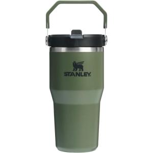 STANLEY IceFlow 2.0 Flip Straw Tumbler with Handle 14 oz | Twist On Lid and Flip Up Straw | Leakproof Water Bottle | Insulated Stainless Steel | BPA-Free | Ash(Dried Pine)