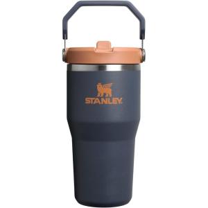 STANLEY IceFlow 2.0 Flip Straw Tumbler with Handle 14 oz | Twist On Lid and Flip Up Straw | Leakproof Water Bottle | Insulated Stainless Steel | BPA-Free | Ash(Twilight)