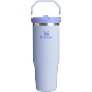 STANLEY IceFlow 2.0 Flip Straw Tumbler with Handle 14 oz | Twist On Lid and Flip Up Straw | Leakproof Water Bottle | Insulated Stainless Steel | BPA-Free | Ash(Dew Drop)