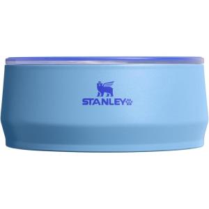 STANLEY Pet Bowl | 3-Cup (24 oz) Insulated Stainless Steel Dog & Cat Bowl | Splash-Resistant Lid | Dishwasher Safe | BPA-Free | Rose Quartz(Blue Sky)