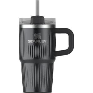 STANLEY Quencher H2.0 Tumbler with Handle and Straw 30 oz | Flowstate 3-Position Lid | Cup Holder Compatible for Travel | Insulated Stainless Steel Cup | BPA-Free | Sahara Plume(Fluted Black)