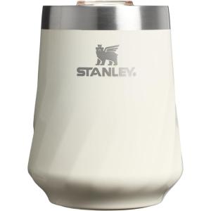 STANLEY Reserve Wine Tumbler | 11 oz Stainless Steel Travel Mug For Wine, Cocktails, Soda | Keeps Drinks Cold for Hours | BPA-Free | Black 2.0(Cream Gloss)