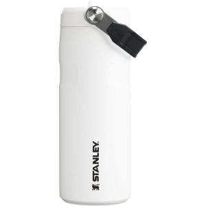 Stanley IceFlow Flip Straw 2.0 Water Bottle 24 OZ | Built-In Straw with Larger Opening | Lightweight & Leak-Resistant | Insulated Stainless Steel | BPA-Free | Blue Sky(Chalk)