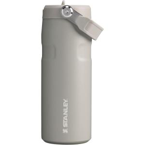 Stanley IceFlow Flip Straw 2.0 Water Bottle 24 OZ | Built-In Straw with Larger Opening | Lightweight & Leak-Resistant | Insulated Stainless Steel | BPA-Free | Blue Sky(Ash)