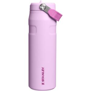 Stanley IceFlow Flip Straw 2.0 Water Bottle 24 OZ | Built-In Straw with Larger Opening | Lightweight & Leak-Resistant | Insulated Stainless Steel | BPA-Free | Blue Sky(Soft Orchid)