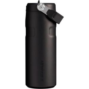 Stanley IceFlow Flip Straw 2.0 Water Bottle 24 OZ | Built-In Straw with Larger Opening | Lightweight & Leak-Resistant | Insulated Stainless Steel | BPA-Free | Blue Sky(Black)