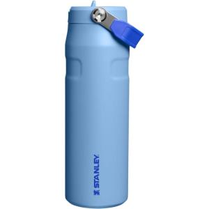 Stanley IceFlow Flip Straw 2.0 Water Bottle 24 OZ | Built-In Straw with Larger Opening | Lightweight & Leak-Resistant | Insulated Stainless Steel | BPA-Free | Blue Sky(Blue Sky)