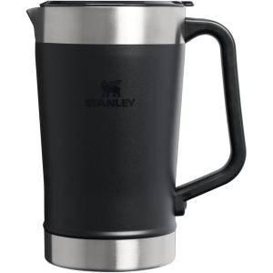 Stanley Stay-Chill Pitcher 64 oz | Cold Water, Beer, and Drink Pitcher with Lid | Large Capacity Durable Beverage Container with Handle | Insulated Stainless Steel | BPA-Free(Black 2.0)