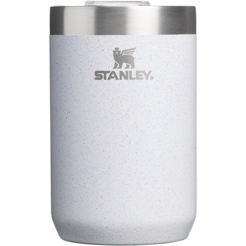 imageSTANLEY Everyday Camp Cup 12 oz  Drink Through Lid  Cup for Coffee Tea and Drinks  Insulated Stainless Steel  BPAFree  Frost Sprinkle