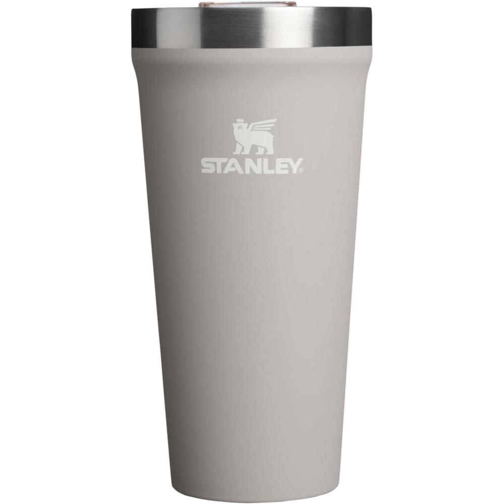 imageSTANLEY Everyday Tumbler 20 oz Press Fit Drink Through Lid Beverage Coffee and Cocktail Cup Insulated Stainless Steel Wine Glass BPAFree Ash