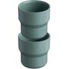 STANLEY Stay-Hot Stacking Camp Cup 10 oz | Press In Drink Through Lid | Cup for Coffee, Tea and Drinks | Insulated Stainless Steel Coffee Mug | BPA-Free(Shale (2-Pack))