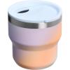 STANLEY Stay-Hot Stacking Camp Cup 10 oz | Press In Drink Through Lid | Cup for Coffee, Tea and Drinks | Insulated Stainless Steel Coffee Mug | BPA-Free(Sunrise Spiral)
