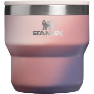 STANLEY Stay-Hot Stacking Camp Cup 10 oz | Press In Drink Through Lid | Cup for Coffee, Tea and Drinks | Insulated Stainless Steel Coffee Mug | BPA-Free(Dawn Spiral)