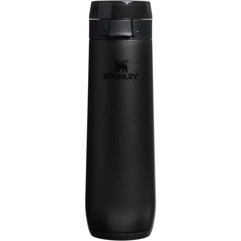 imageSTANLEY Flowstate Spring Bottle Leakproof Water Bottle with Carry Strap amp FlipTop Locking Lid Insulated Stainless Steel Fits Most Cup Holders BPAFree 20 oz Peach RoseBlack 20