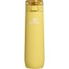 STANLEY Flowstate Spring Bottle | Leakproof Water Bottle with Carry Strap & Flip-Top Locking Lid | Insulated Stainless Steel | Fits Most Cup Holders | BPA-Free | 20 oz | Coastal Teal(Daffodil)