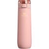 STANLEY Flowstate Spring Bottle | Leakproof Water Bottle with Carry Strap & Flip-Top Locking Lid | Insulated Stainless Steel | Fits Most Cup Holders | BPA-Free | 20 oz | Black 2.0(Peach Rose)