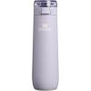 STANLEY Flowstate Spring Bottle | Leakproof Water Bottle with Carry Strap & Flip-Top Locking Lid | Insulated Stainless Steel | Fits Most Cup Holders | BPA-Free | 20 oz | Coastal Teal(Purple Dust)