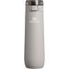 STANLEY Flowstate Spring Bottle | Leakproof Water Bottle with Carry Strap & Flip-Top Locking Lid | Insulated Stainless Steel | Fits Most Cup Holders | BPA-Free | 20 oz | Coastal Teal(Ash)