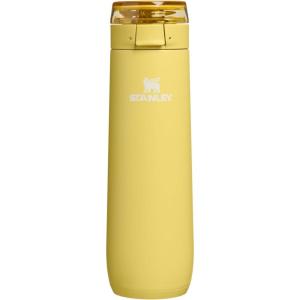 STANLEY Flowstate Spring Bottle | Leakproof Water Bottle with Carry Strap & Flip-Top Locking Lid | Insulated Stainless Steel | Fits Most Cup Holders | BPA-Free | 20 oz | Coastal Teal(Daffodil)