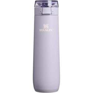 STANLEY Flowstate Spring Bottle | Leakproof Water Bottle with Carry Strap & Flip-Top Locking Lid | Insulated Stainless Steel | Fits Most Cup Holders | BPA-Free | 20 oz | Coastal Teal(Purple Dust)