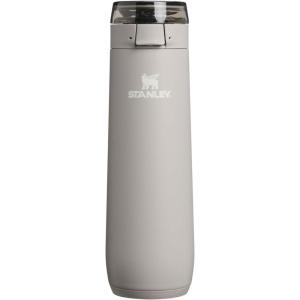 STANLEY Flowstate Spring Bottle | Leakproof Water Bottle with Carry Strap & Flip-Top Locking Lid | Insulated Stainless Steel | Fits Most Cup Holders | BPA-Free | 20 oz | Coastal Teal(Ash)