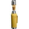 Stanley Classic Legendary Vacuum Bottle 1.5 qt | Wide Mouth with Leakproof Cup Lid | Keep Drinks Hot or Cold | Packable for Travel | Insulated Stainless Steel Thermos | BPA-Free | Dijon