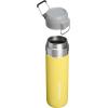 STANLEY Quick Flip GO Water Bottle 24 oz | Push Button Lid | Leakproof and Packable for Travel and Sports | Insulated Stainless Steel | BPA-Free | Daffodil