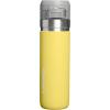 STANLEY Quick Flip GO Water Bottle 24 oz | Push Button Lid | Leakproof and Packable for Travel and Sports | Insulated Stainless Steel | BPA-Free | Daffodil