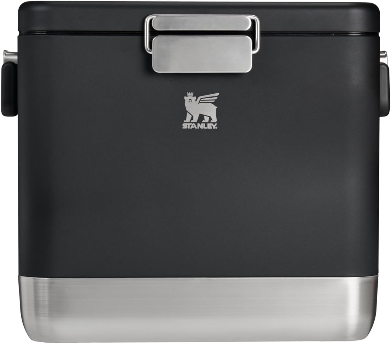 imageSTANLEY Lifted Spirits Stainless Steel Cooler Vacuum Insulated Hard Cooler Leakproof VaultSeal Latch Premium 188 Recycled Stainless Steel BPAFreeBlack