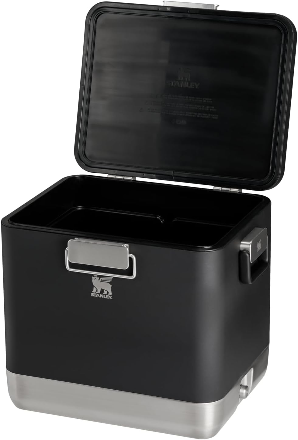 imageSTANLEY Lifted Spirits Stainless Steel Cooler Vacuum Insulated Hard Cooler Leakproof VaultSeal Latch Premium 188 Recycled Stainless Steel BPAFreeBlack
