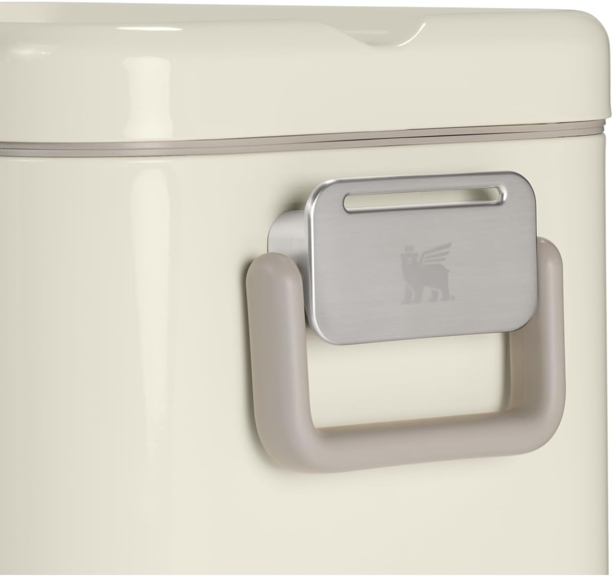 imageSTANLEY Lifted Spirits Stainless Steel Cooler Vacuum Insulated Hard Cooler Leakproof VaultSeal Latch Premium 188 Recycled Stainless Steel BPAFreeCream Gloss