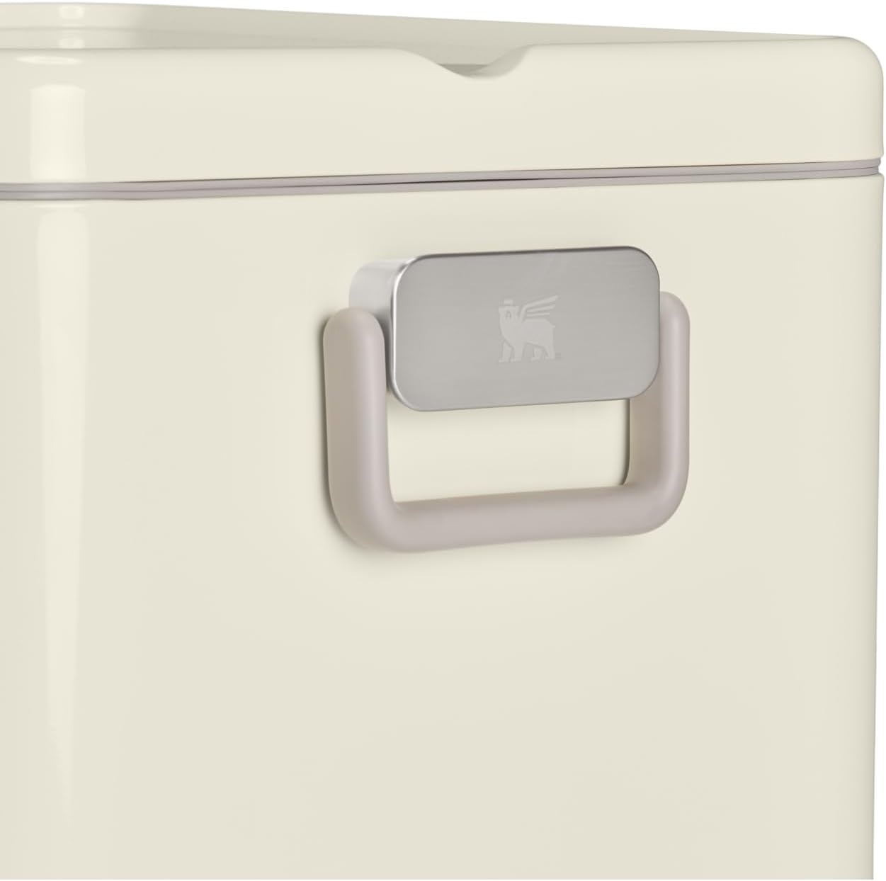 imageSTANLEY Lifted Spirits Stainless Steel Cooler Vacuum Insulated Hard Cooler Leakproof VaultSeal Latch Premium 188 Recycled Stainless Steel BPAFreeCream Gloss