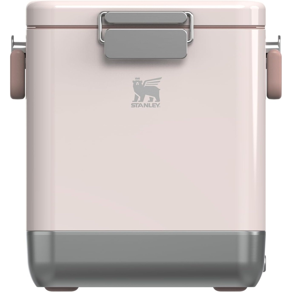 imageSTANLEY Lifted Spirits Stainless Steel Cooler Vacuum Insulated Hard Cooler Leakproof VaultSeal Latch Premium 188 Recycled Stainless Steel BPAFreeRose Quartz Gloss
