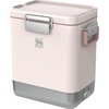 STANLEY Lifted Spirits™ Stainless Steel Cooler | Vacuum Insulated Hard Cooler | Leakproof VaultSeal™ Latch | Premium 18/8 Recycled Stainless Steel | BPA-Free(Rose Quartz Gloss)