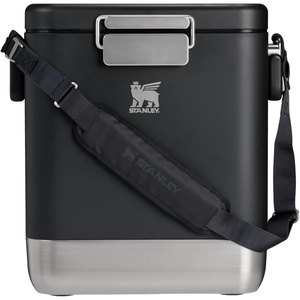STANLEY Lifted Spirits™ Stainless Steel Cooler | Vacuum Insulated Hard Cooler | Leakproof VaultSeal™ Latch | Premium 18/8 Recycled Stainless Steel | BPA-Free(Black)