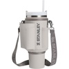 STANLEY All Day Quencher Carry All for 40 oz Tumbler with Handle | Crossbody Bag with Phone Holder Pocket, Card Sleeve & Detachable Strap | Water Bottle Carrier Bag | BPA-Free | Ash