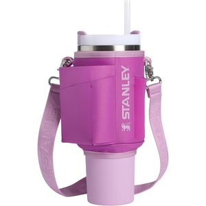 STANLEY All Day Quencher Carry All for 40 oz Tumbler with Handle | Crossbody Bag with Phone Holder Pocket, Card Sleeve & Detachable Strap | Water Bottle Carrier Bag | BPA-Free | Dark Blossom