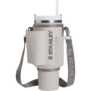 STANLEY All Day Quencher Carry All for 40 oz Tumbler with Handle | Crossbody Bag with Phone Holder Pocket, Card Sleeve & Detachable Strap | Water Bottle Carrier Bag | BPA-Free | Ash