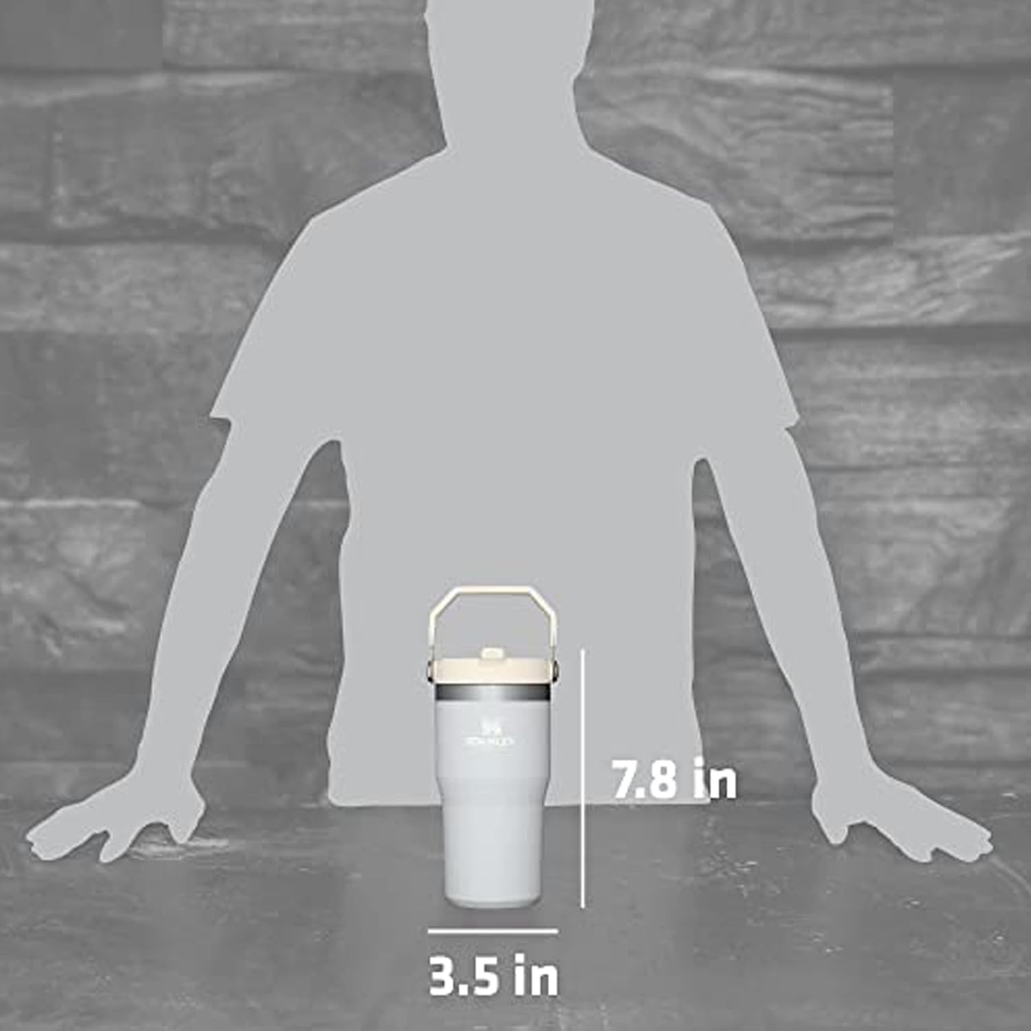 image:imageSTANLEY IceFlow 20 Flip Straw Tumbler with Handle 30 oz Twist On Lid and Flip Up Straw Leak Resistant Water Bottle Insulated Stainless Steel BPAFree Team Dark Green RedCloud
