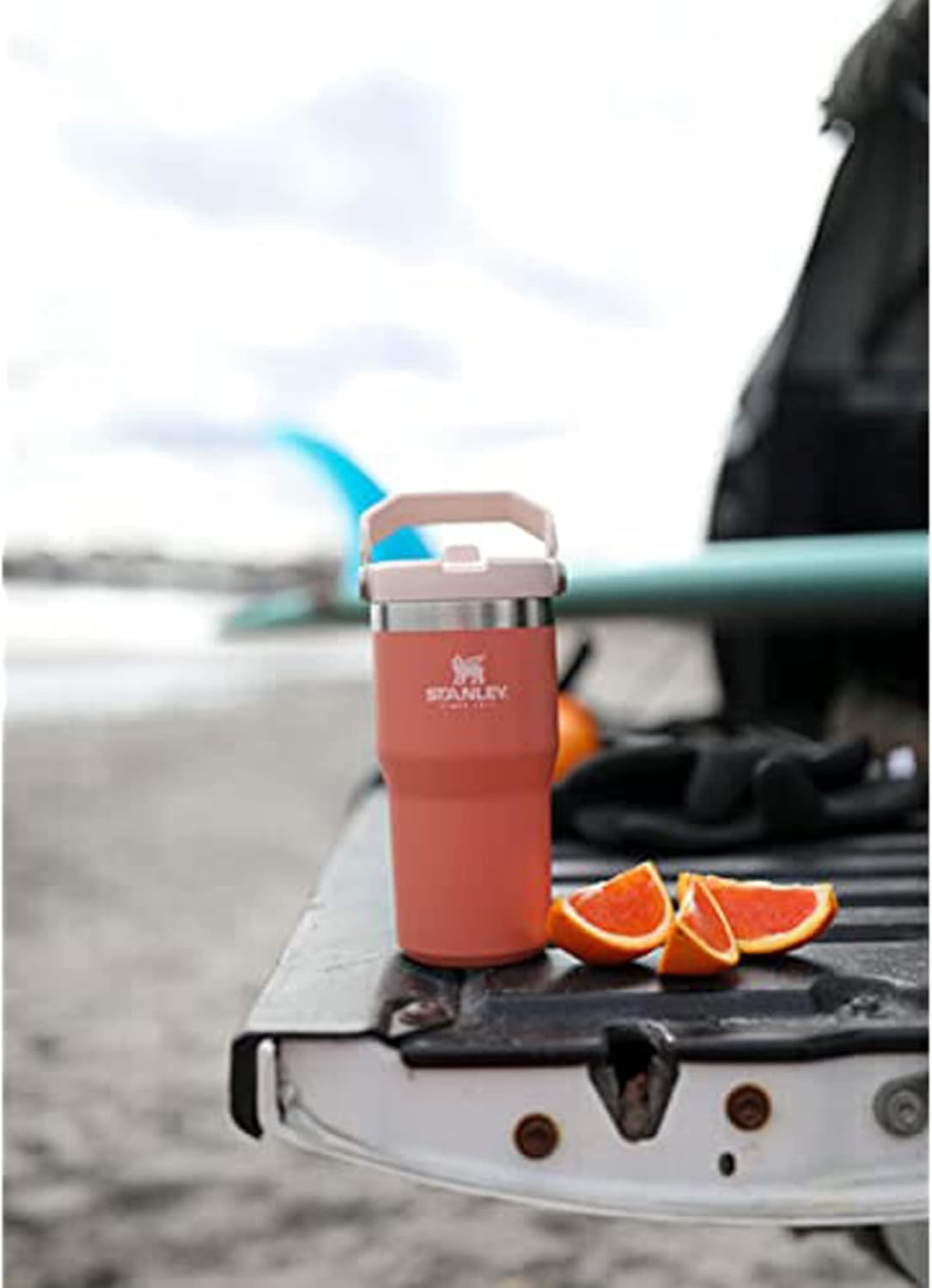 image:imageSTANLEY IceFlow 20 Flip Straw Tumbler with Handle 30 oz Twist On Lid and Flip Up Straw Leak Resistant Water Bottle Insulated Stainless Steel BPAFree Team Dark Green RedGrapefruit