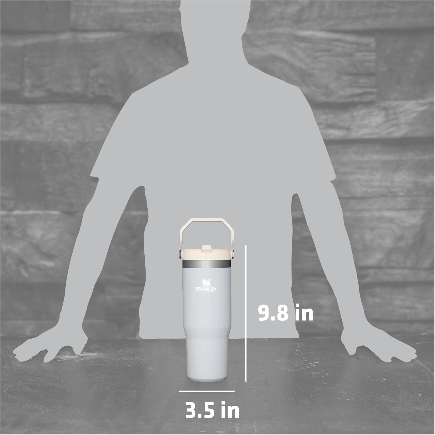 image:imageSTANLEY IceFlow 20 Flip Straw Tumbler with Handle 30 oz Twist On Lid and Flip Up Straw Leak Resistant Water Bottle Insulated Stainless Steel BPAFree Team Dark Green RedCloud