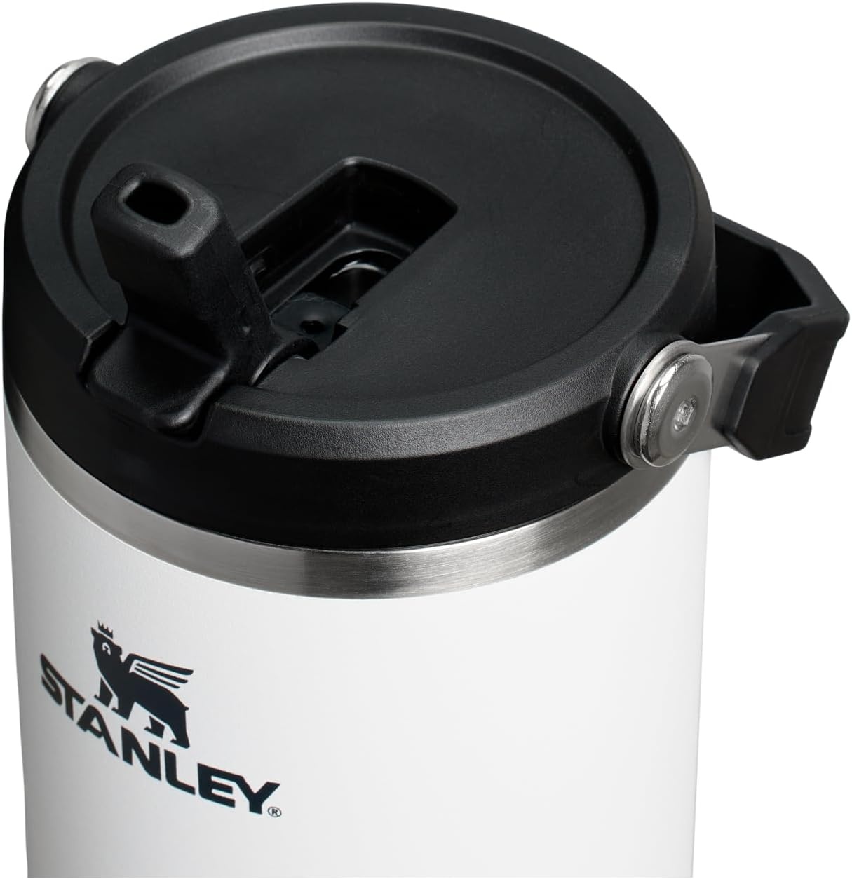image:imageSTANLEY IceFlow 20 Flip Straw Tumbler with Handle 30 oz Twist On Lid and Flip Up Straw Leak Resistant Water Bottle Insulated Stainless Steel BPAFree Team Dark Green RedChalk