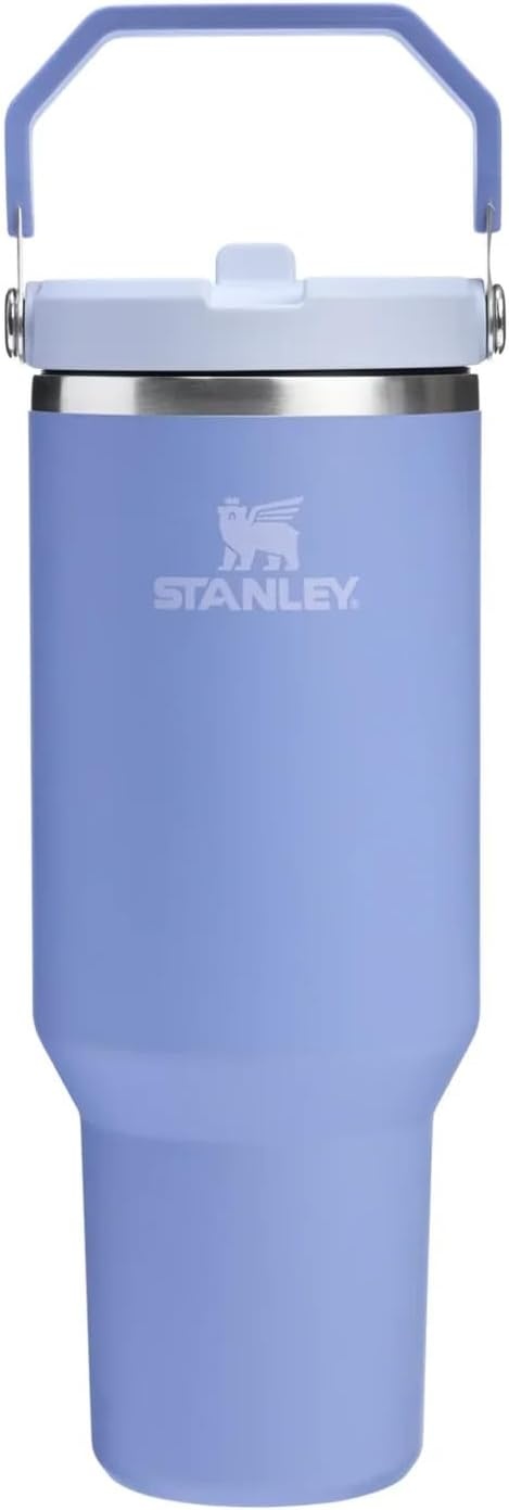 image:imageSTANLEY IceFlow 20 Flip Straw Tumbler with Handle 30 oz Twist On Lid and Flip Up Straw Leak Resistant Water Bottle Insulated Stainless Steel BPAFree Team Dark Green RedHydrangea